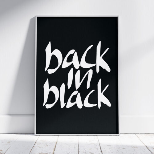 Back in black #1 Poster