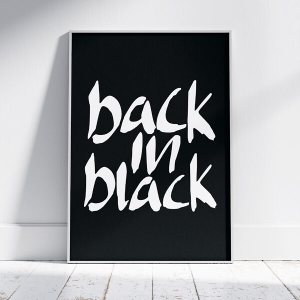 Back in black #1 Poster