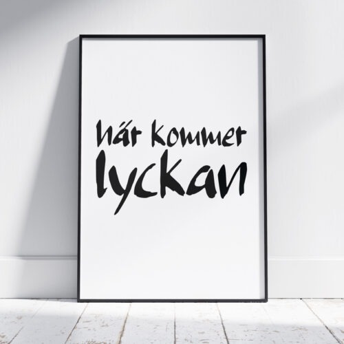 Här kommer lyckan Poster