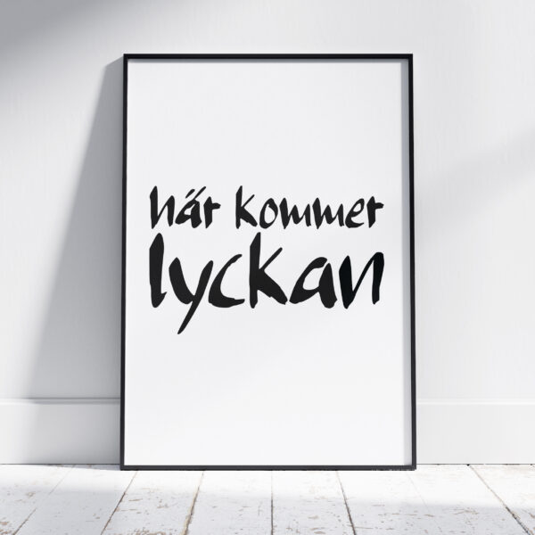 Här kommer lyckan Poster