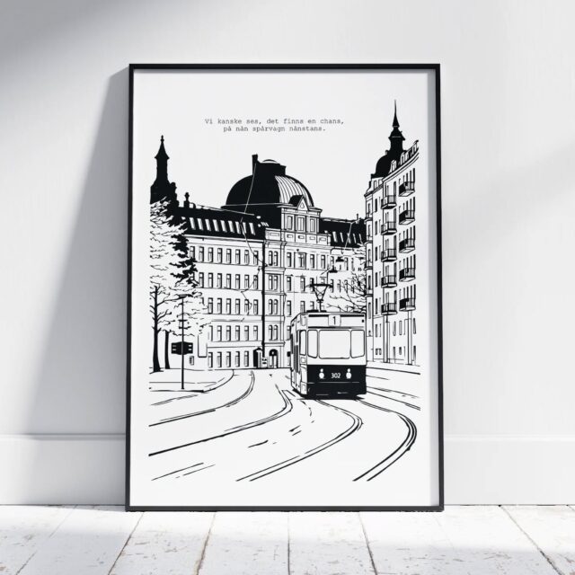 Nu finns våra nya motiv för beställning i shoppen, kända Göteborgsmiljöer med passande citat. 

Fyra motiv är släppta till att börja med och fler bearbetas i skissblocket för lansering framöver. 

Och, inte nog med det, en annan nyhet är att vi nu också erbjuder ramar så att du kan sätta upp din poster direkt vid leverans!

wearthelyric.se