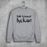 Här kommer lyckan sweatshirt grå